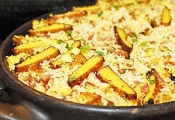 Receita de Arroz com linguicinha